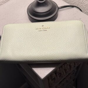 Kate Spade Light Green Leather Wallet